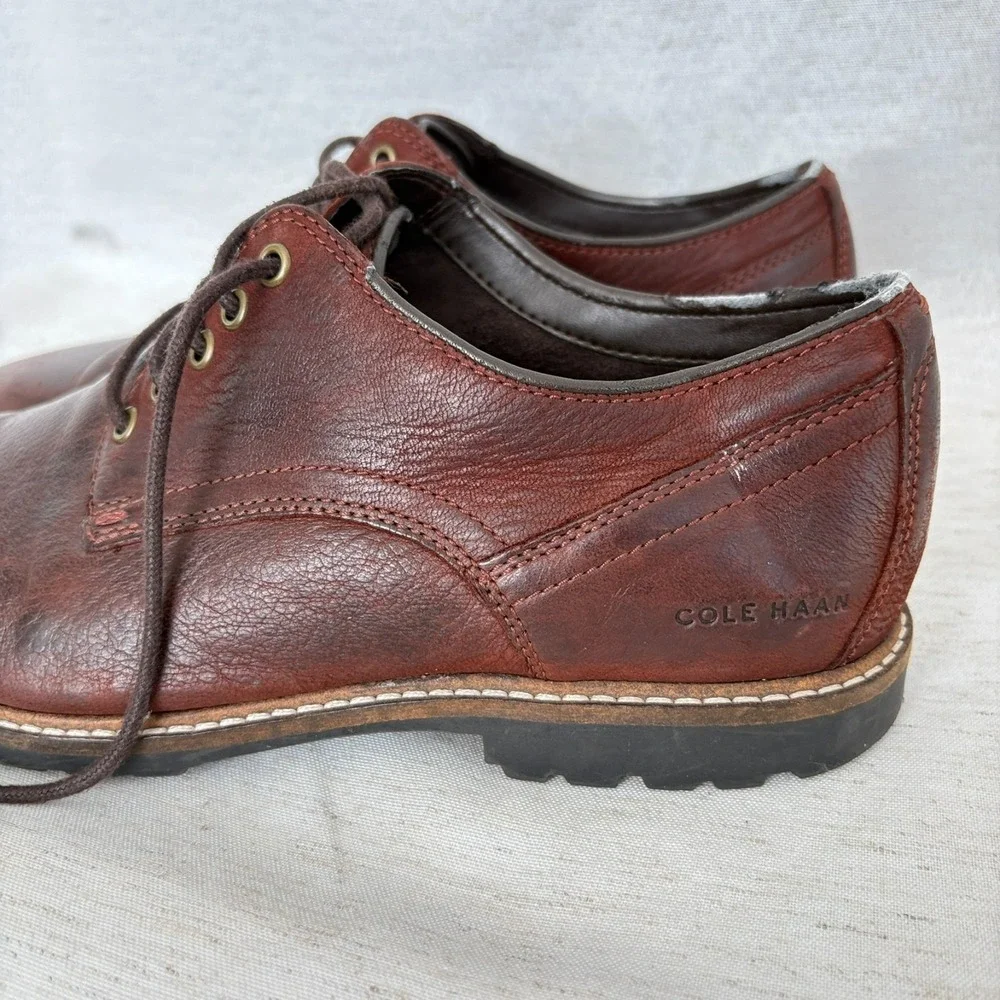 Cole Haan Nathan Plain Toe Oxford Lace Up Casual Dress Shoes‎ C30634 Men Sz 9 M